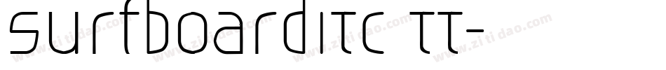 SurfboardITC TT字体转换